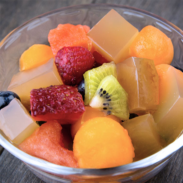 Gelatina fresca de Laranja e Kiwi